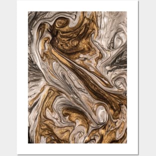 glamour 005 liquid brown colors Posters and Art